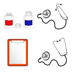 medicine illustration. mesh vector