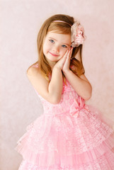 Portrait of cute smiling little girl