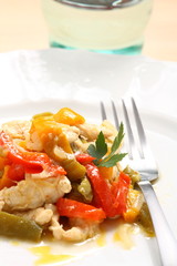 Pollo e peperoni