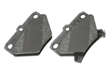 New brake pads isolated on white background