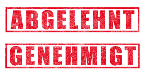 Bilder und Videos suchen: abgelehnt-stempel