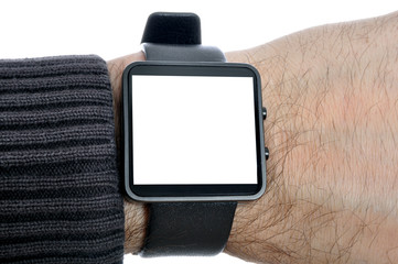 Smartwatch mit leerem Display
