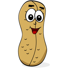 Cartoon peanut