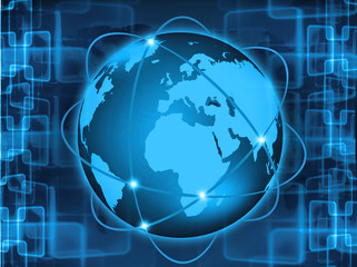 abstract the world technology use for background