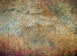 abstract the old grunge wall for background