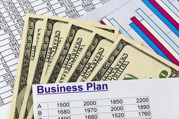 Naklejka premium Businessplan