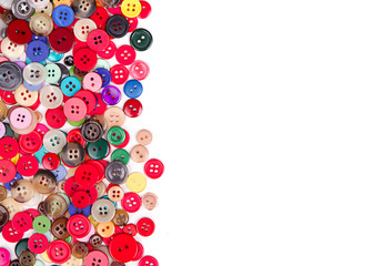 multi colored buttons on white