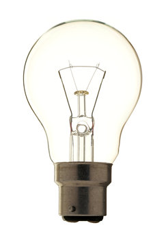 Gl&uuml;hlampe mit B22 Sockel