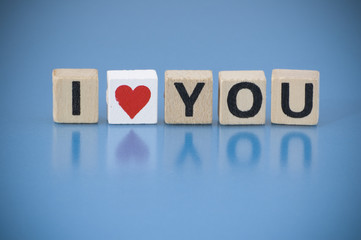 Text I LOVE YOU