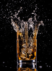 Close-up of glass with whisky