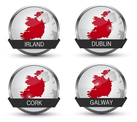 Vector Icons *** Städte Irland