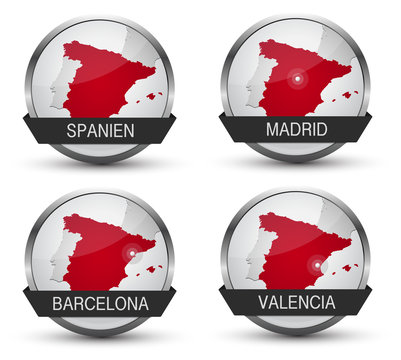 Vector Icons *** Städte Spanien