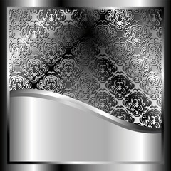Metallic background with a pattern