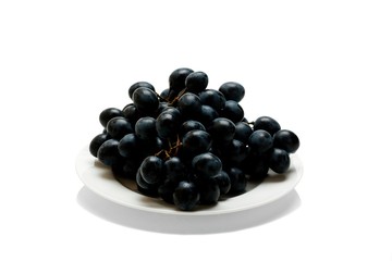 Black grapes.