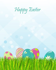 Template Easter greeting card