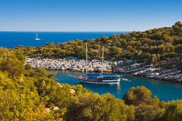 Ship in harbor at Turkey