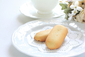 cookie and tea for afternoon tea image