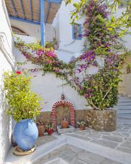 picturesque alley in a mediterranean island