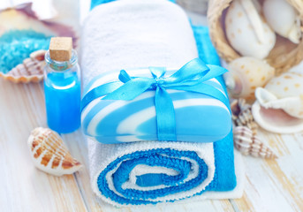 Soap and towels