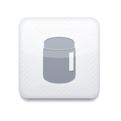 Vector white icon. Eps10