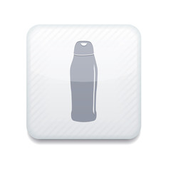 Vector white icon. Eps10