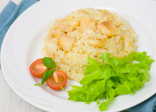risotto with fish