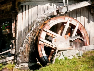 Fototapete Mühlen alte Wassermühle