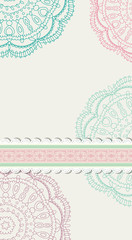 Retro background for valentine day card vector