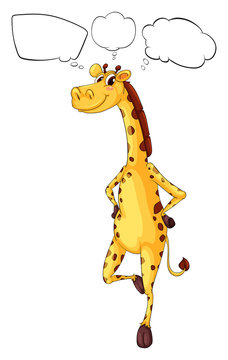 Empty callouts and a giraffe
