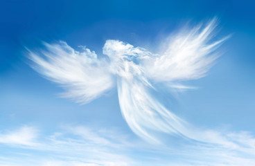 Fototapeta premium Angel in the clouds