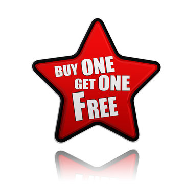 buy one get one free red star banner