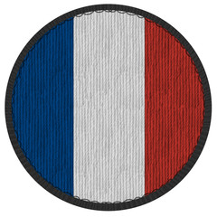 Ecusson du drapeau d France