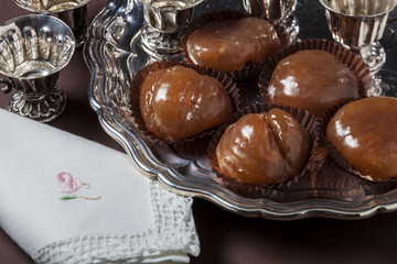 dessert of sweet chestnuts