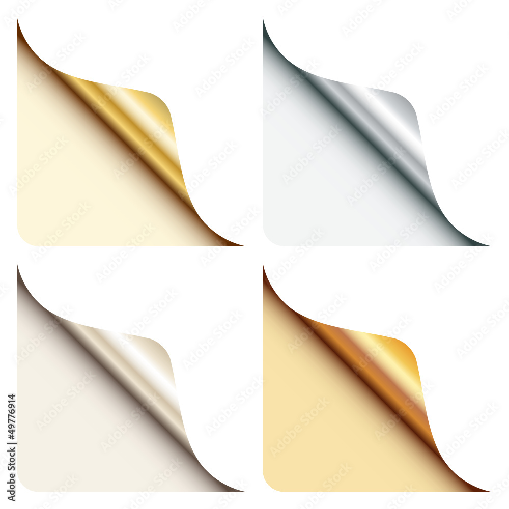 Poster metallic corner set