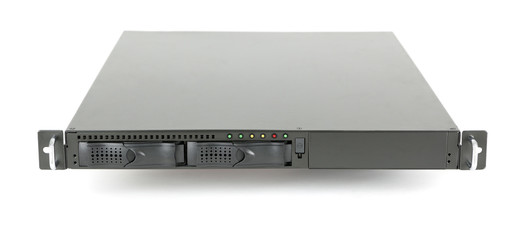 Server on white background