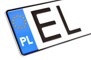 Polish license plates - polskie tablice