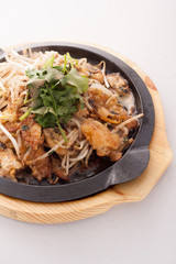 fried mussel with bean sprout, Thai traditional food