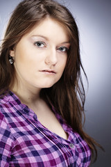 Naklejka premium She is interesting