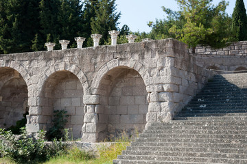 Kos, Asklepieion. The first terrace enclosed by a portico