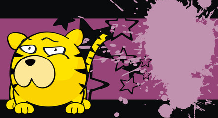 tiger ball cartoon background2