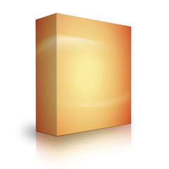 Caja sobre fondo blanco