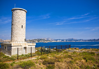 Obraz premium Chateau d'If mentioned in Monte Cristo novel, in Marseilles