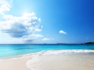 Fototapeta na wymiar Anse Lazio plaża w Wyspa Praslin, Seszele