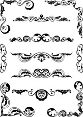 Set of classic scrolls