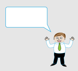 businessman and bubble