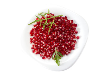 Pomegranate seed pile