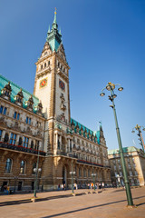 Fototapeta na wymiar Town Hall in Hamburg, Germany