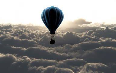 Naklejka premium balon na niebie