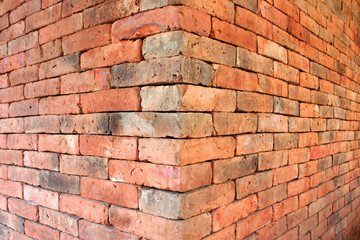 The red brick walls.