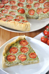 Tomaten Spinat Quiche